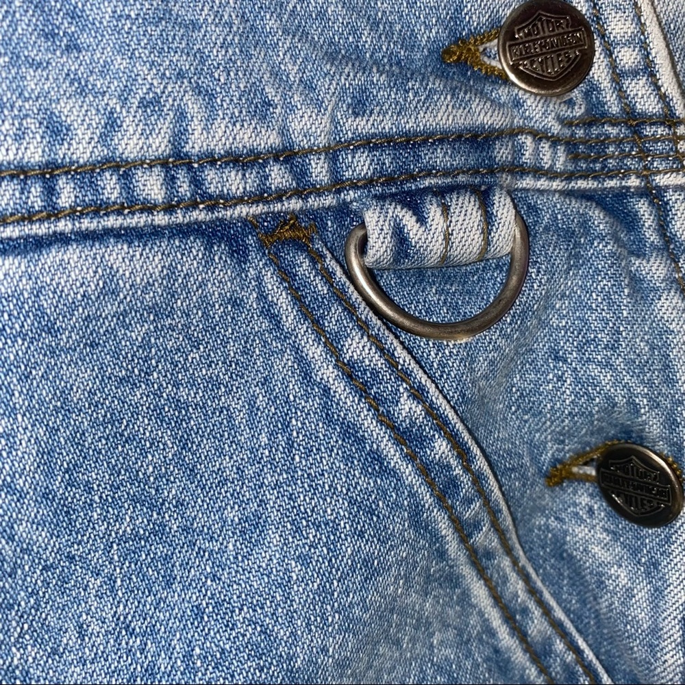 Harley-Davidson Blue Women's Jeans Overalls - Picture 12 of 16